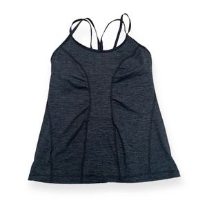 Zella Mesh Fitted Two in One Bra Top